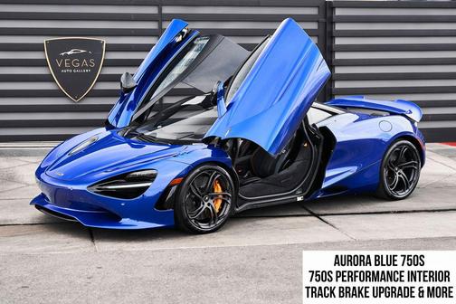 Aurora Blue 2024 McLaren 750S Coupe