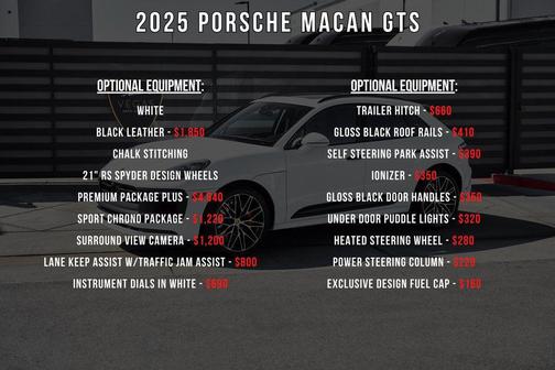 White 2025 Porsche Macan GTS