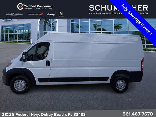 Bright White Clearcoat 2025 RAM ProMaster 2500 High Roof