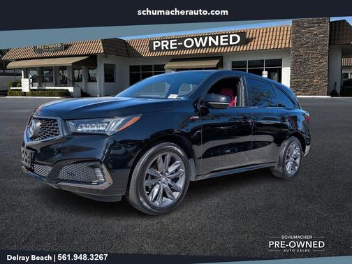 Black 2019 Acura MDX 3.5L Technology & A-Spec Pkgs
