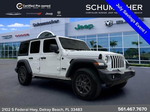 Bright White Clearcoat 2024 Jeep Wrangler Sport