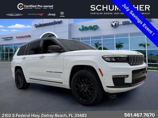 Bright White Clearcoat 2023 Jeep Grand Cherokee L Summit