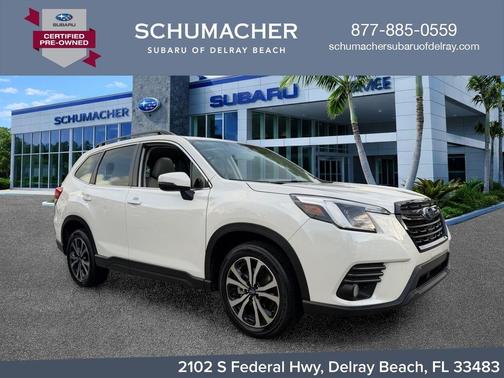 Crystal White Pearl 2023 Subaru Forester Limited