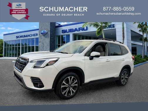 Crystal White Pearl 2023 Subaru Forester Limited