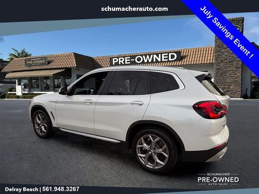 White Metallic 2022 BMW X3 xDrive30i
