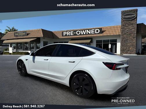 White 2025 Tesla Model 3 Long Range
