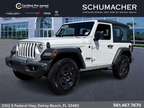 Bright White Clearcoat 2023 Jeep Wrangler Sport