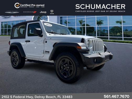 Bright White Clearcoat 2023 Jeep Wrangler Sport
