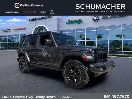 Granite Crystal Clearcoat Metallic 2022 Jeep Wrangler Unlimited Sport
