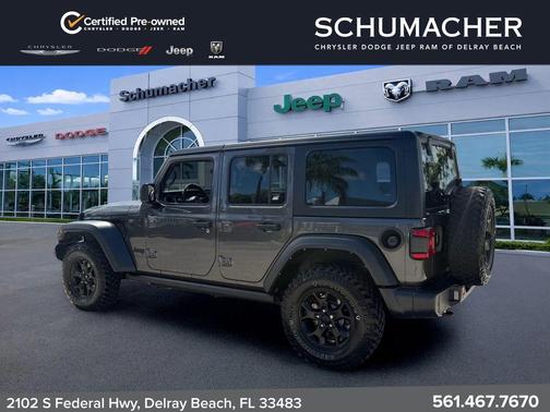 Granite Crystal Clearcoat Metallic 2022 Jeep Wrangler Unlimited Sport