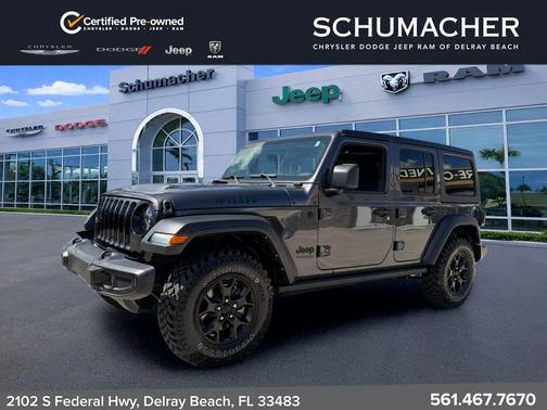 Granite Crystal Clearcoat Metallic 2022 Jeep Wrangler Unlimited Sport