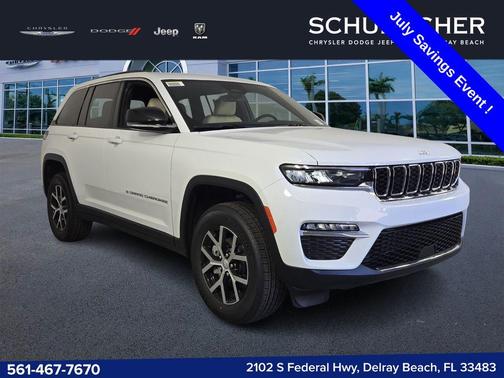 Bright White Clearcoat 2025 Jeep Grand Cherokee Limited