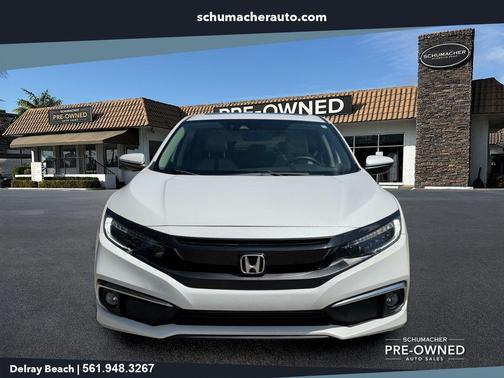 White 2019 Honda Civic Touring