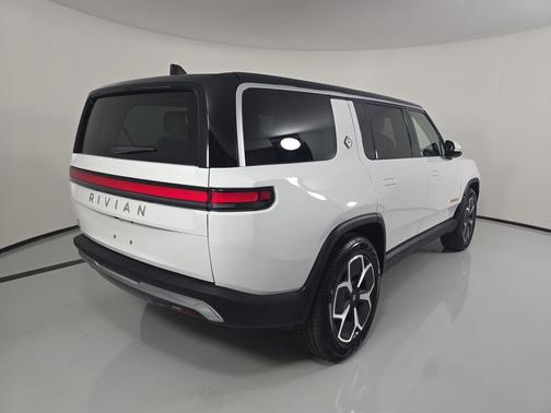 Glacier White 2024 Rivian R1S Adventure Quad Motor Large Pack