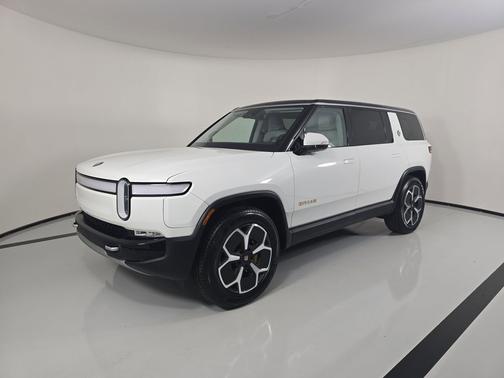 Glacier White 2024 Rivian R1S Adventure Quad Motor Large Pack