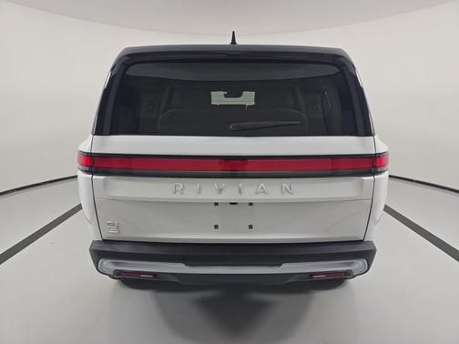 Glacier White 2024 Rivian R1S Adventure Quad Motor Large Pack