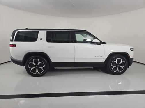 Glacier White 2024 Rivian R1S Adventure Quad Motor Large Pack