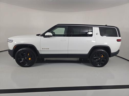 Glacier White 2024 Rivian R1S Adventure Quad Motor Large Pack