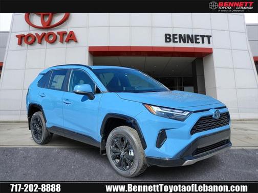Cavalry Blue 2024 Toyota RAV4 Hybrid SE