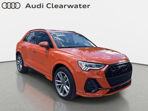 Pulse Orange 2024 Audi Q3 45 S line Premium Plus