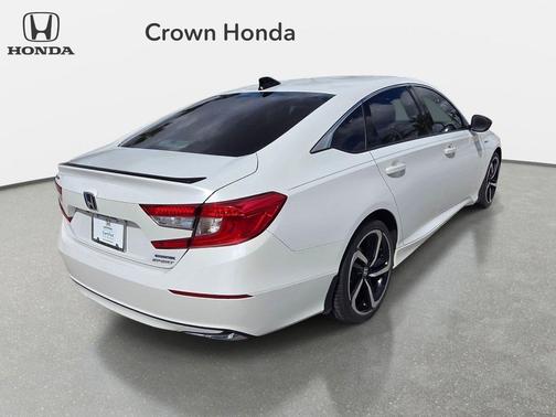 Platinum White Pearl 2022 Honda Accord Hybrid Sport
