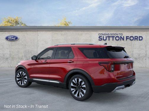 Red Metallic 2026 Ford Explorer Platinum