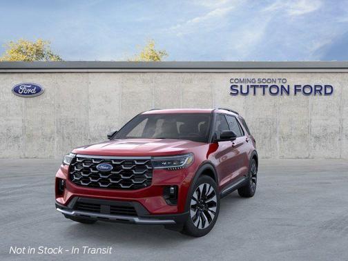 Red Metallic 2026 Ford Explorer Platinum
