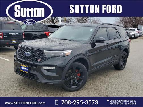 Agate Black Metallic 2022 Ford Explorer ST