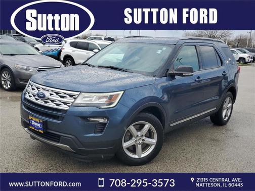Blue Metallic 2019 Ford Explorer XLT