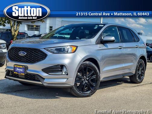 Silver Metallic 2024 Ford Edge ST Line
