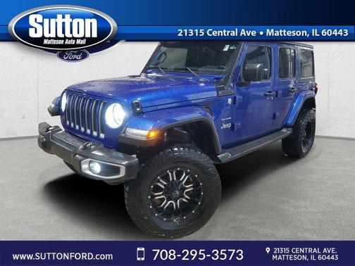 Ocean Blue Metallic 2018 Jeep Wrangler Unlimited Sahara