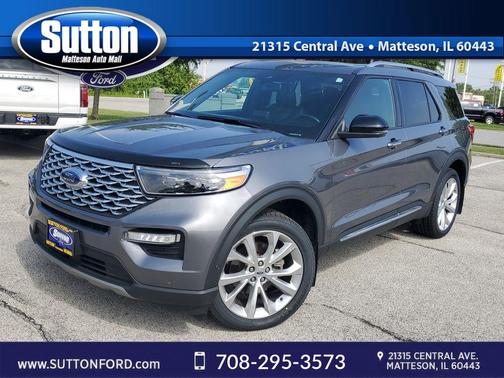 Gray Metallic 2022 Ford Explorer Platinum