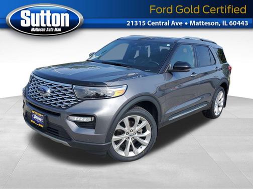 Gray Metallic 2022 Ford Explorer Platinum