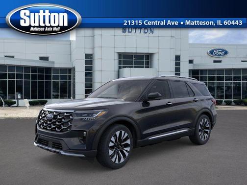 Black Metallic 2026 Ford Explorer Platinum