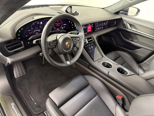 Volcano Grey Metallic 2023 Porsche Taycan Turbo S