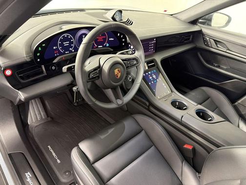 Dolomite Silver Metallic 2026 Porsche Taycan 4 Black Edition
