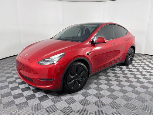 Red Multi-Coat 2022 Tesla Model Y Long Range Dual Motor All-Wheel Drive