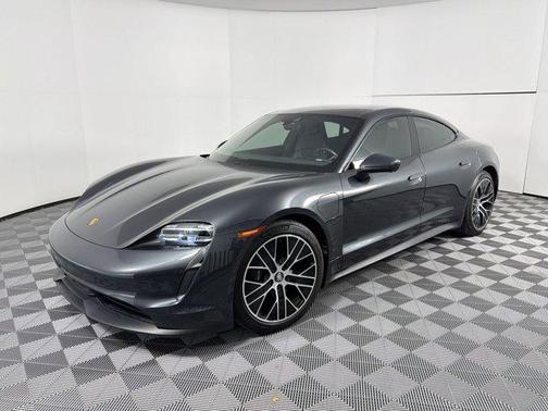 Volcano Grey Metallic 2022 Porsche Taycan RWD