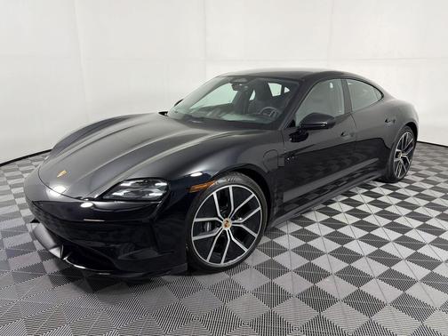 Jet Black Metallic 2026 Porsche Taycan 4 Black Edition