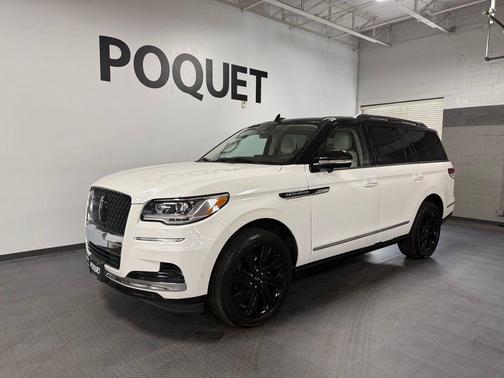 Pristine White Metallic Tri-Coat 2024 Lincoln Navigator Black Label