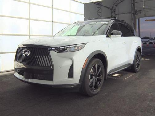 Radiant White/Black Obsidian 2026 INFINITI QX60 AUTOGRAPH