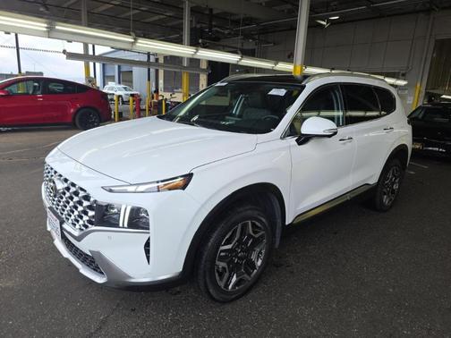 Serenity White Pearl 2023 Hyundai Santa Fe Plug-In Hybrid Limited