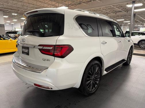 Moonstone White 2023 INFINITI QX80 Sensory