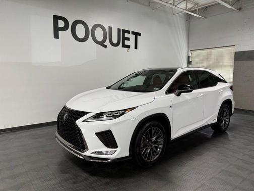 Ultra White 2022 Lexus RX 450h F Sport Handling