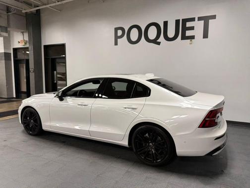 Crystal White Metallic 2024 Volvo S60 B5 Plus Black Edition