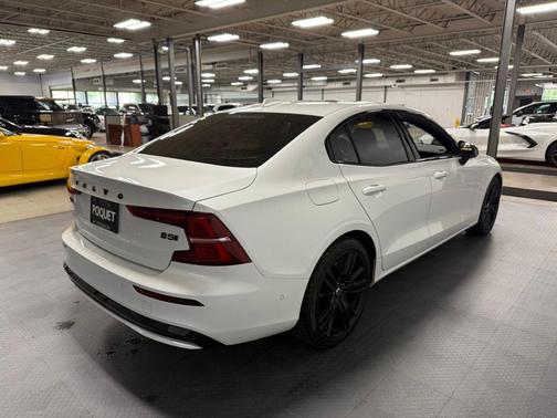 Crystal White Metallic 2024 Volvo S60 B5 Plus Black Edition