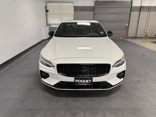 Crystal White Metallic 2024 Volvo S60 B5 Plus Black Edition