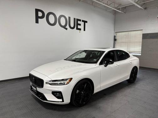 Crystal White Metallic 2024 Volvo S60 B5 Plus Black Edition