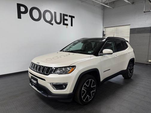Pearl White Tri-Coat 2019 Jeep Compass Limited