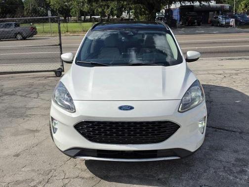 White 2020 Ford Escape Titanium Hybrid